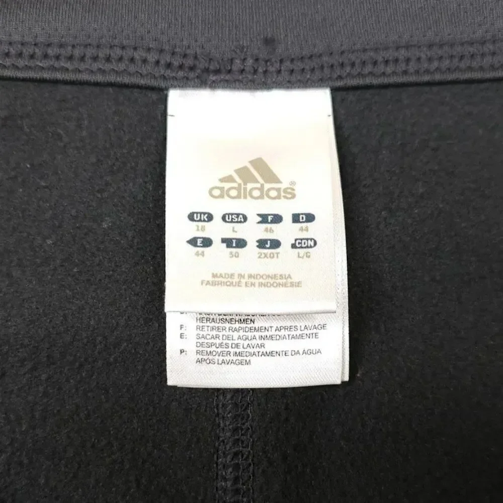 Adidas Track Pants Mens Size Large Gray Athletic Warm Up 027365 931001